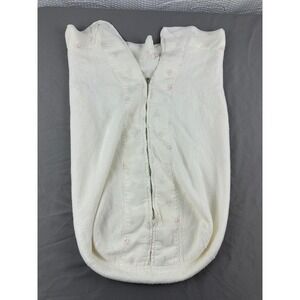 Vintage Quiltex Baby Sleep Sack Zippered Terry Cloth Floral USA